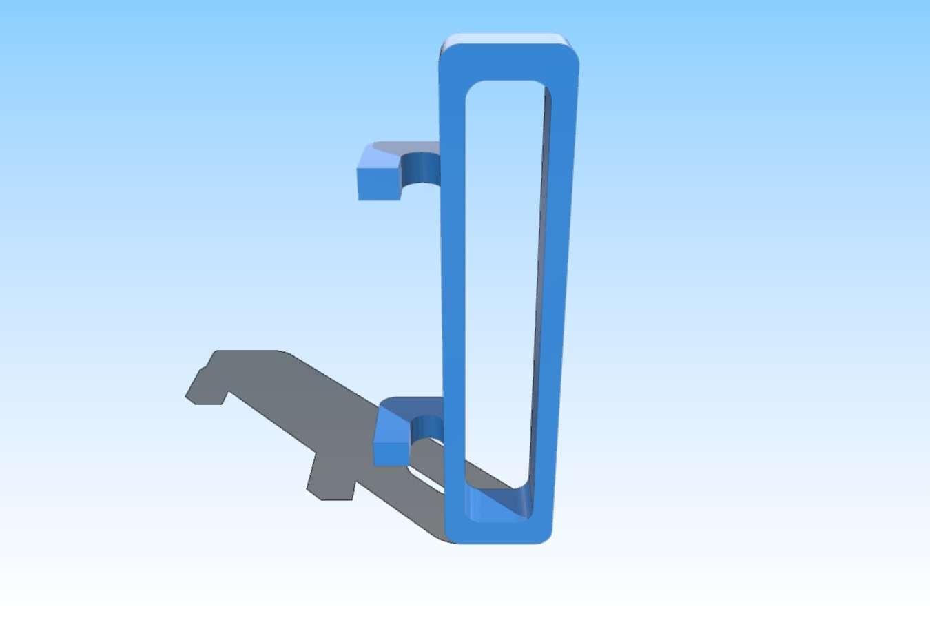 Multimeter holder for IKEA SKADIS pegboard