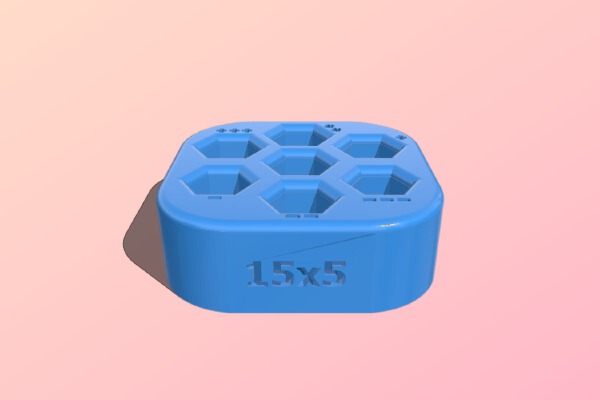 Resin Cure Calibrate Time - 3mm Allen hex key | 3d print model