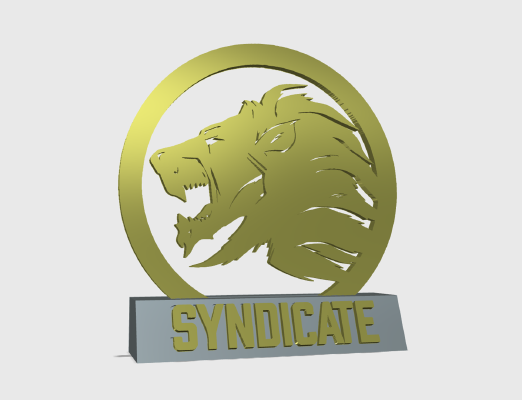 Syndicate Logo | 3d print model