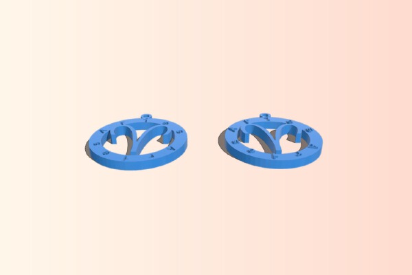 Aries Zodiac Pendant | 3d print model