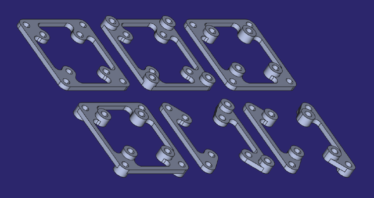 Various 30x30 to 20x20 Stack Adapters | 3d print model