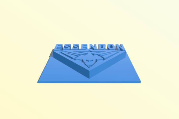 Essendon Logo | 3d print model