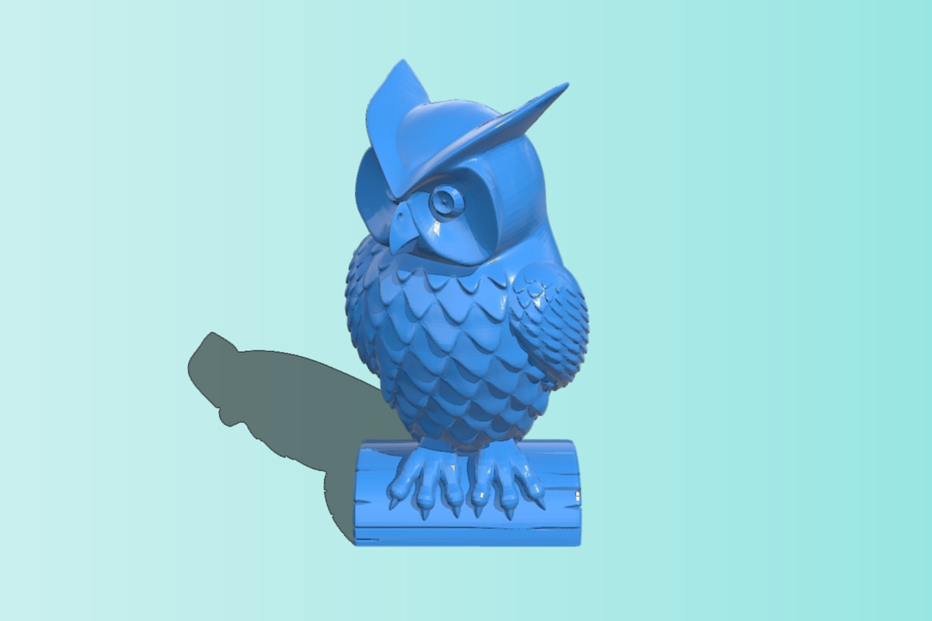Owl Statue with Magnets in Base