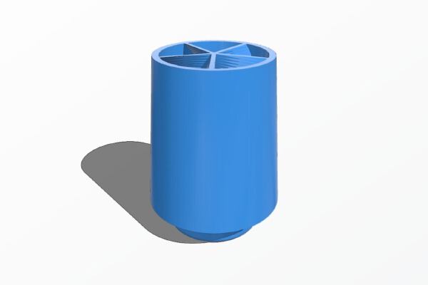 Kylin 810 spiral drip-tip, NO SPIT | 3d print model