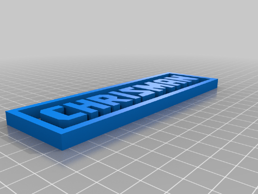 CHRISMAN CRAFTSMAN Logo | 3d print model