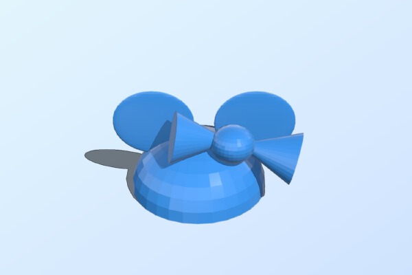 Minnie Mouse Hat | 3d print model