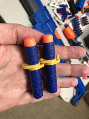 Nerf or Foam Dart Ammo Belt Links | 3d print model