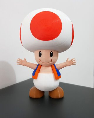 Toad from Mario games | 3d print model
