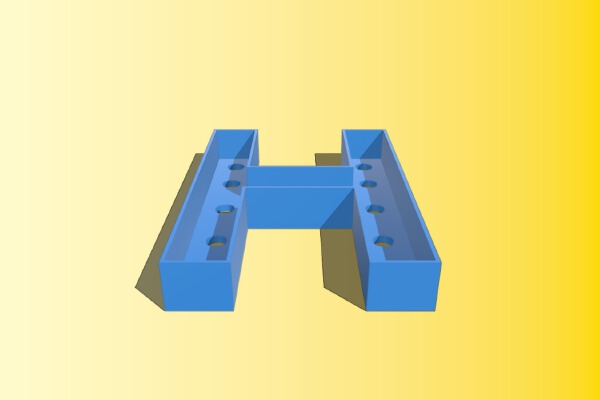 Marquee Letter H | 3d print model