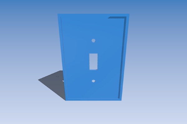 ON_OFF Wall Plate for Light Switch | 3d print model