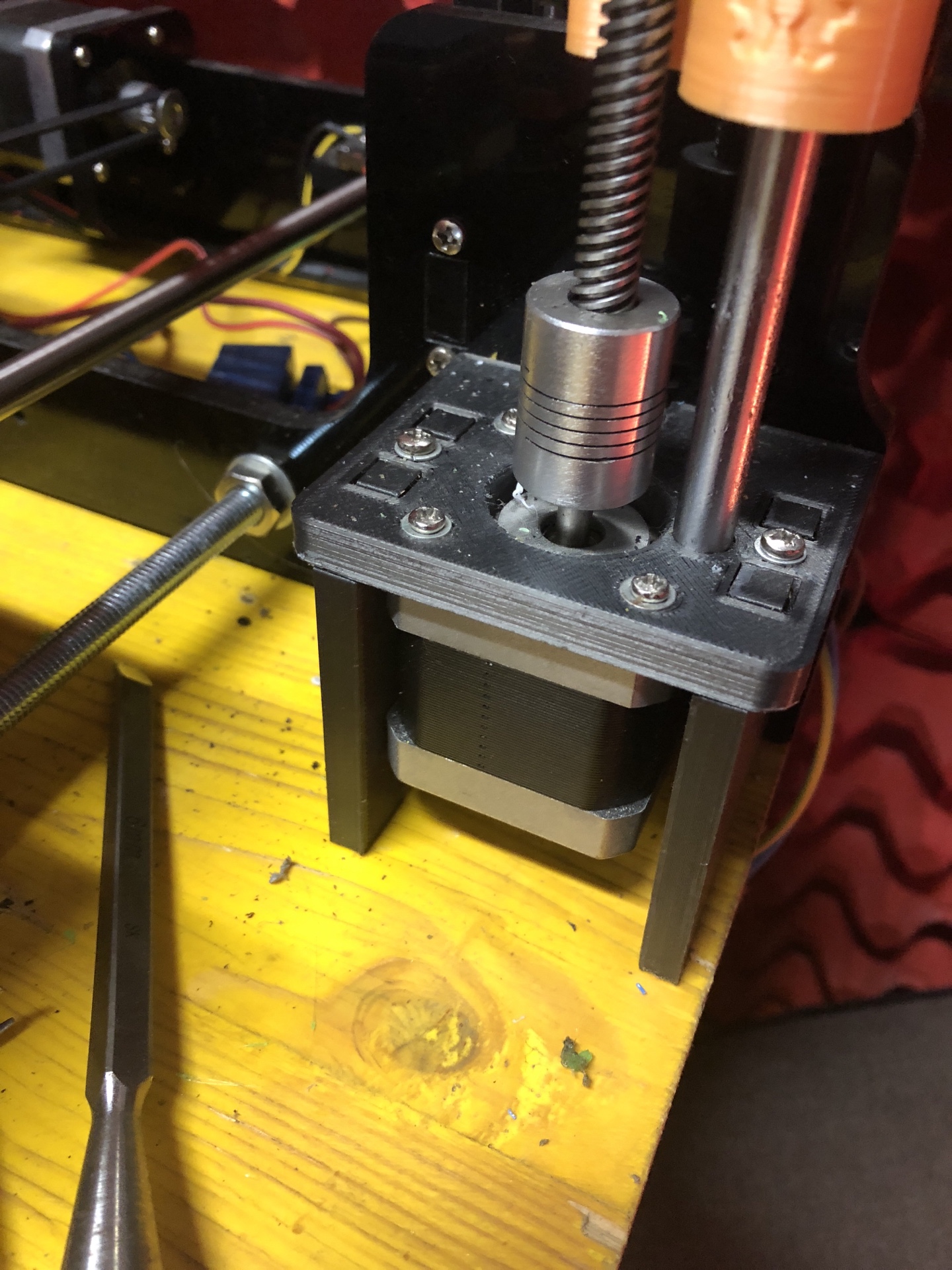 fixed_registrable Z motor support for TRONXY X8 (Supporto Motore Z)