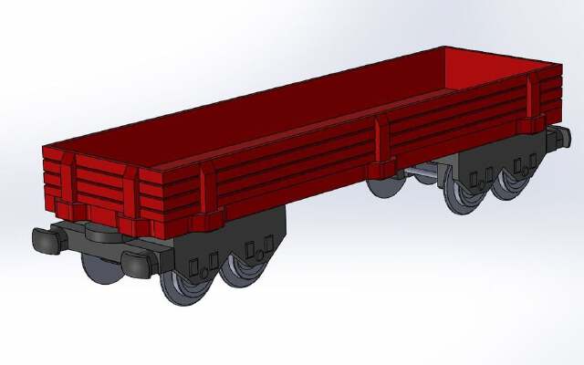 Freight wagon for LEGO train | 3d print model