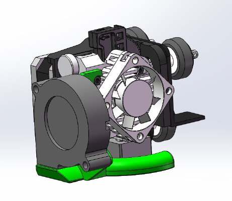 Titan Aero Fan mount (Ender 3_CR10) No Supports! | 3d print model