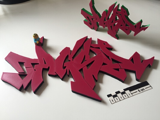 "Tagsy" - Graffitti by Causeturk | 3d print model