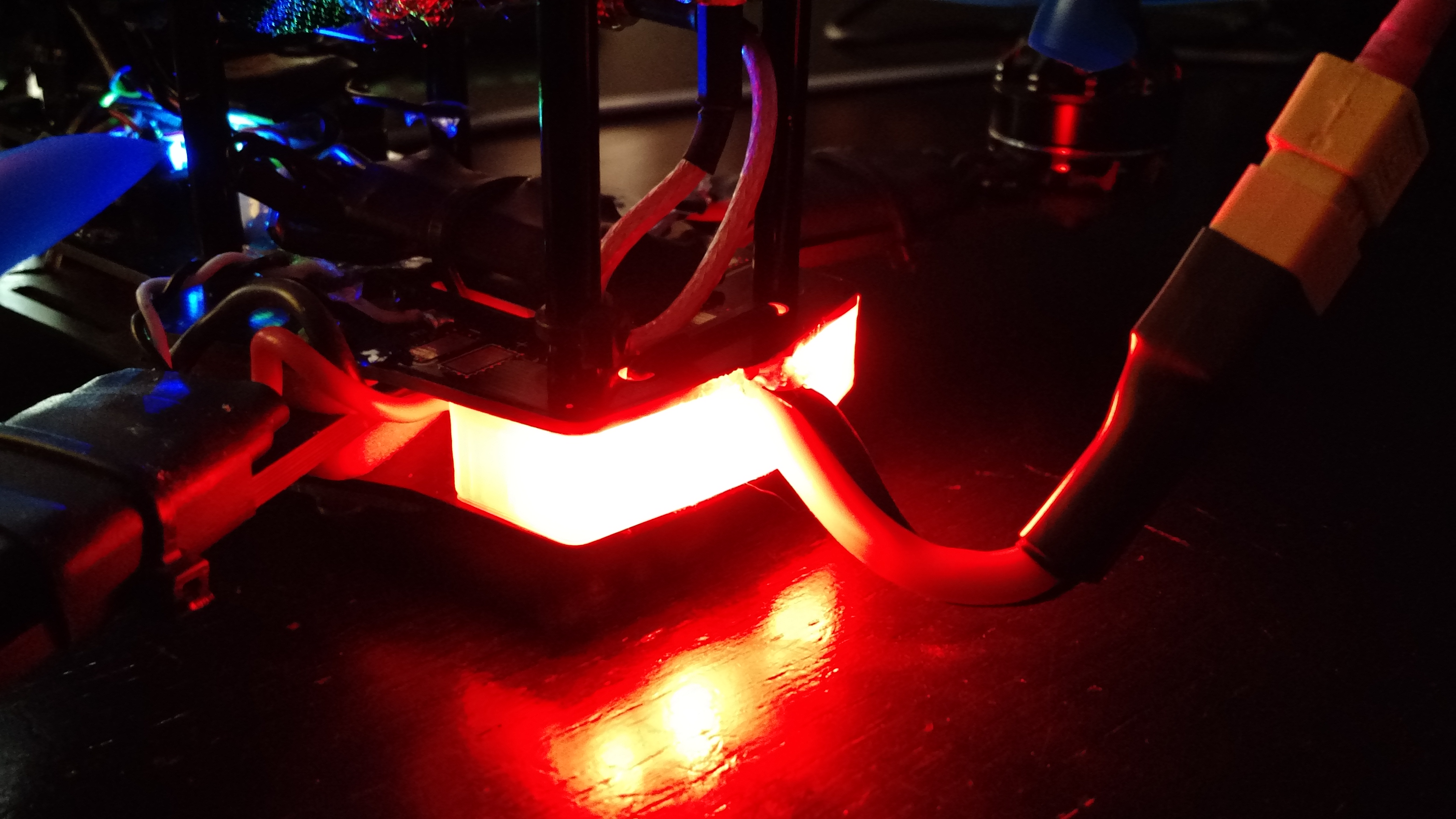 ZMR250 Nucleus PDB Frame Spacers - For Front_Rear lights + Ninjaflex Arm Dampeners
