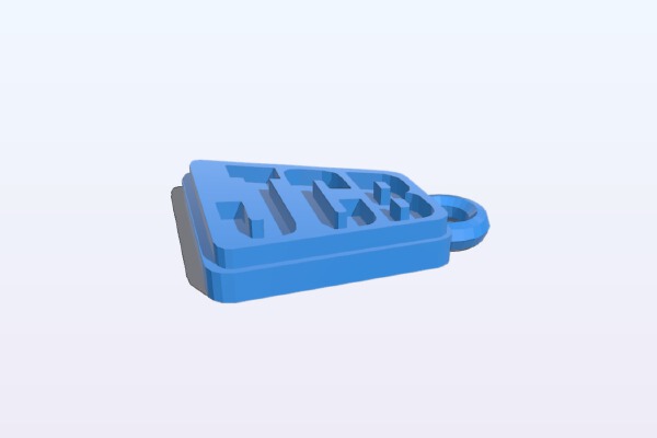 JCB Logo Keychain | 3d print model