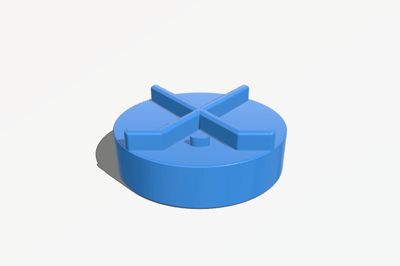 Hockey puck with crossing sticks
