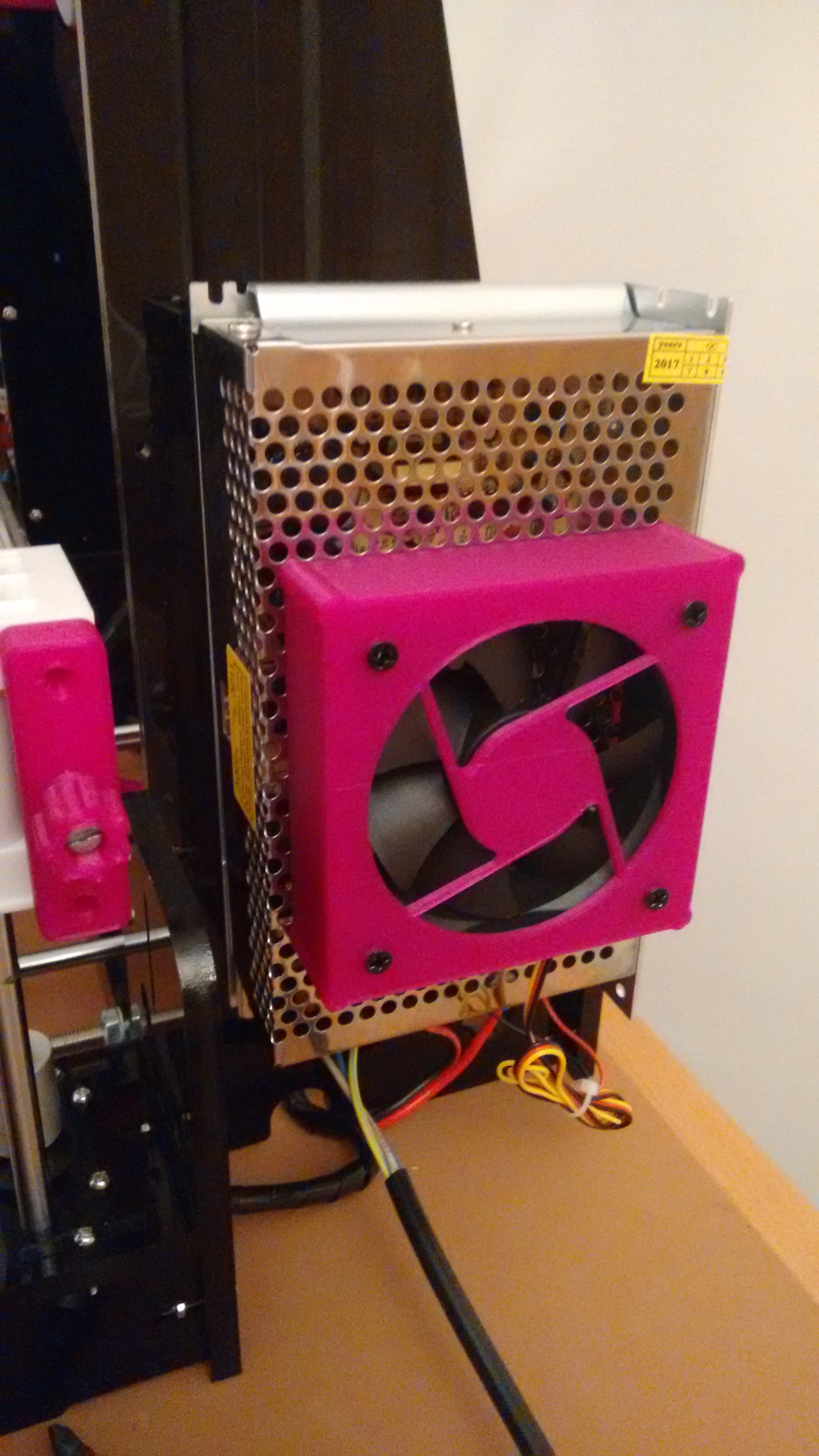 Carcasa ventilador 80 mm fuente alimentación Anet A8