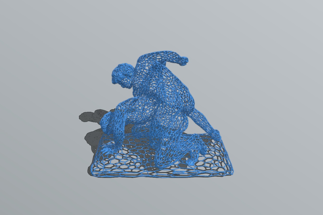 The Wrestlers style Voronoi