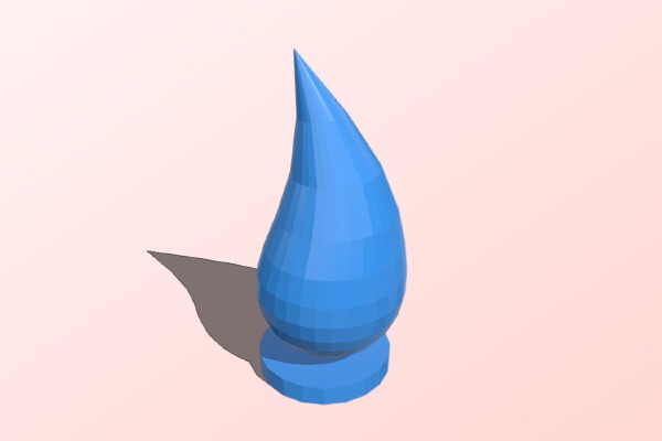 Barrage - Water Drop | 3d print model