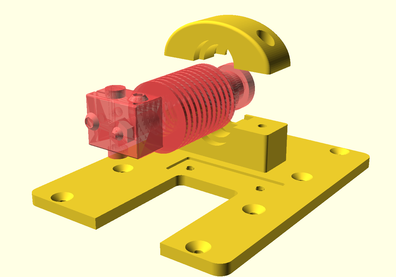 e3d v6 bowden on fabrikator 3D