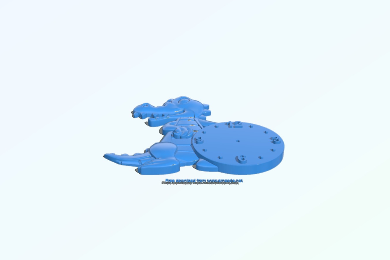 Crocodile wall clock