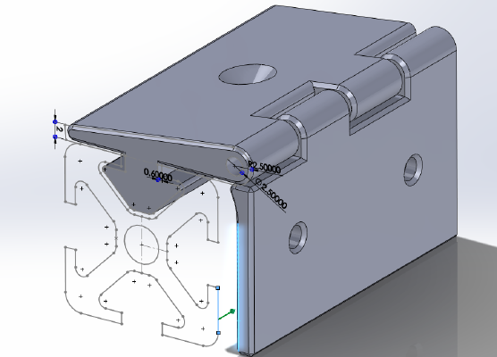 Hinge for Customizable Profile System | 3d print model