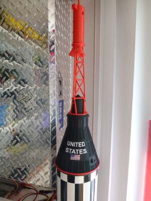 Mercury Capsule for Polecat 5.5" Redstone | 3d print model