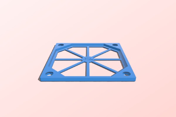 60mm Fan Filter Holder for Monoprice Mini Delta | 3d print model