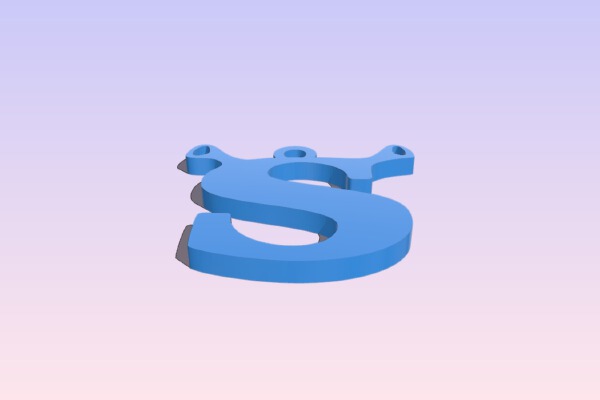 Shrek Pendant | 3d print model