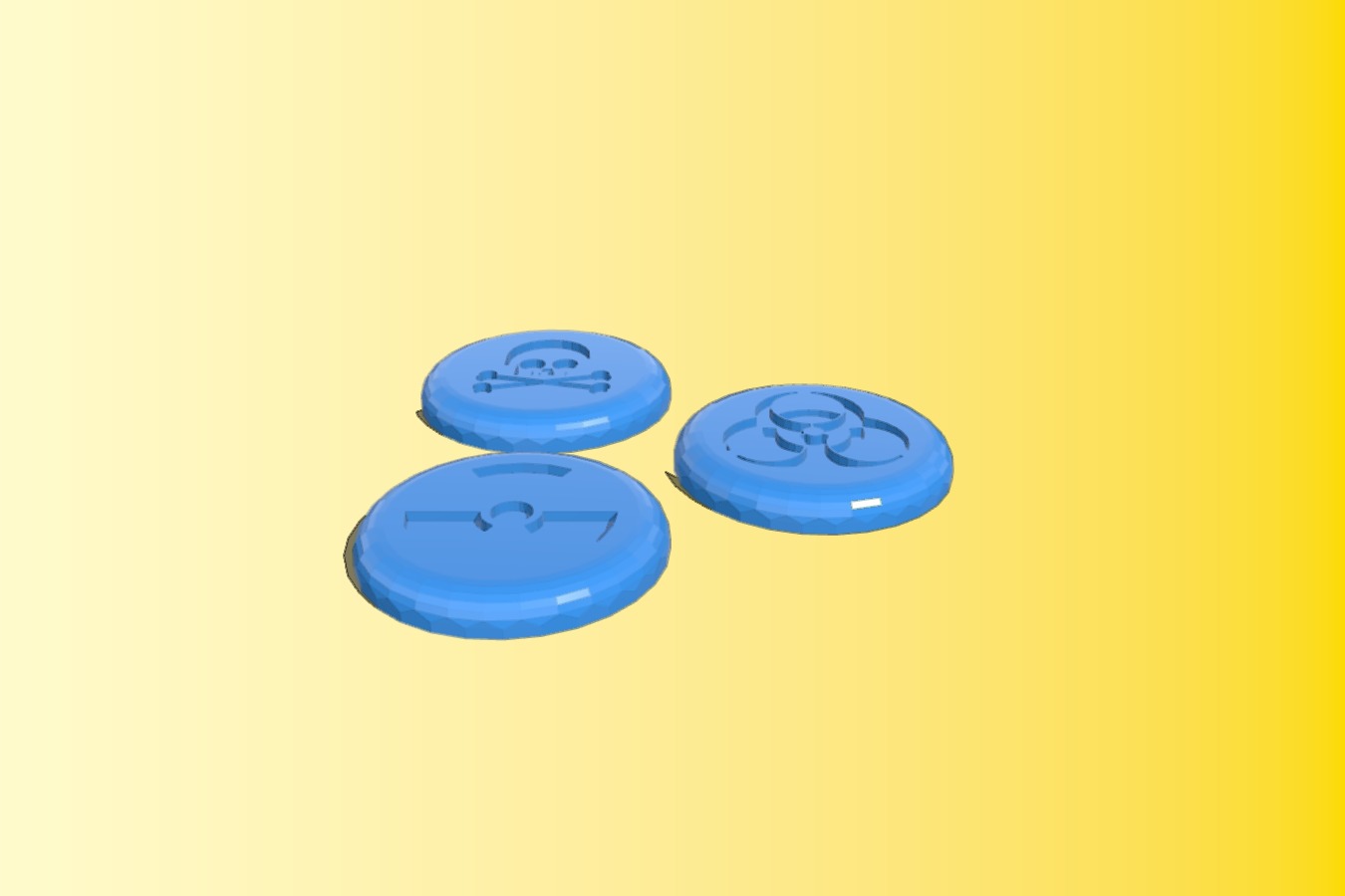 Hazard Symbol Miniature Bases (30mm)
