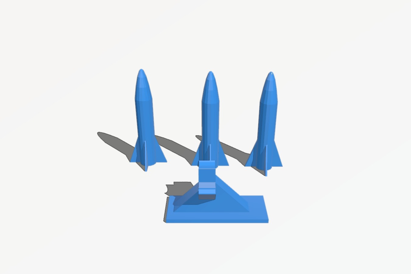 Tri-missile pod for helmet_motorcycle