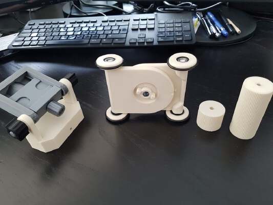 Cheap skater 3D _ camera Dolly for DSLR smooth stabilized product video shooting creation kit | 3d print model