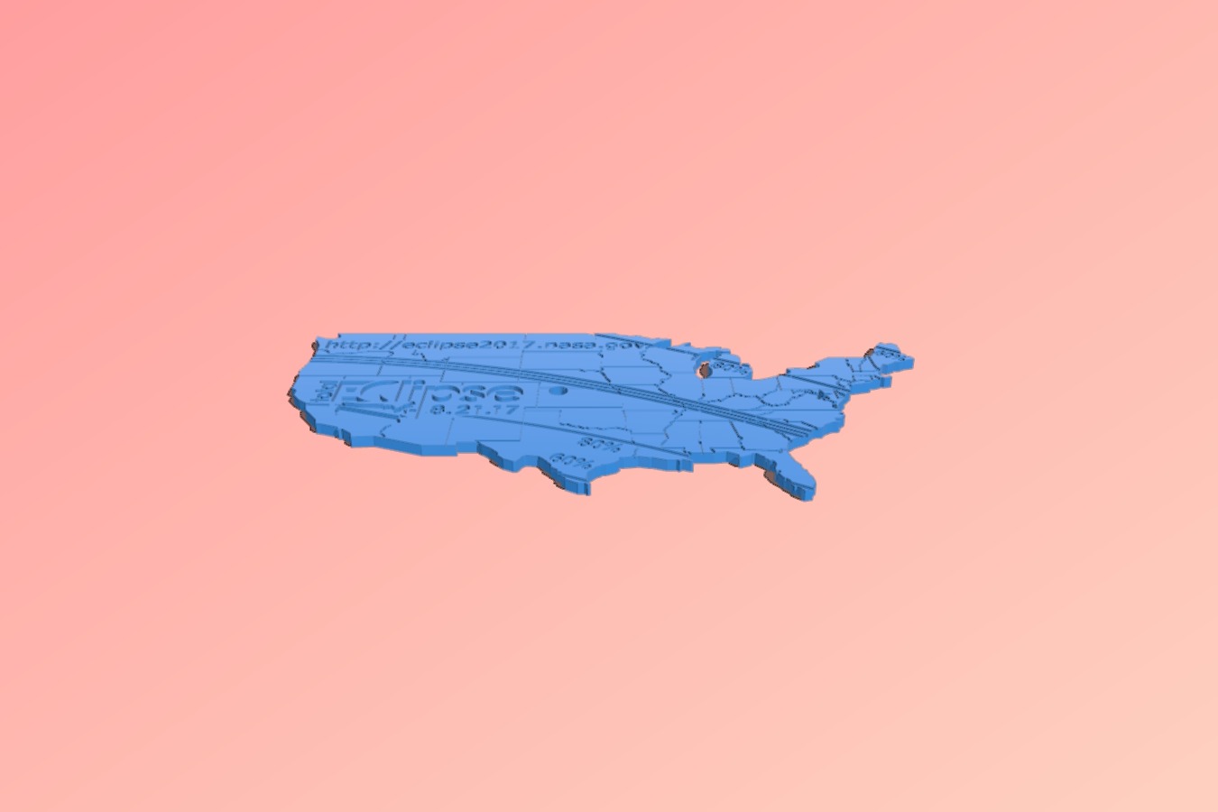 ECLIPSE 3D Printable ‘USA and STATE’ PINHOLE PROJECTORS
