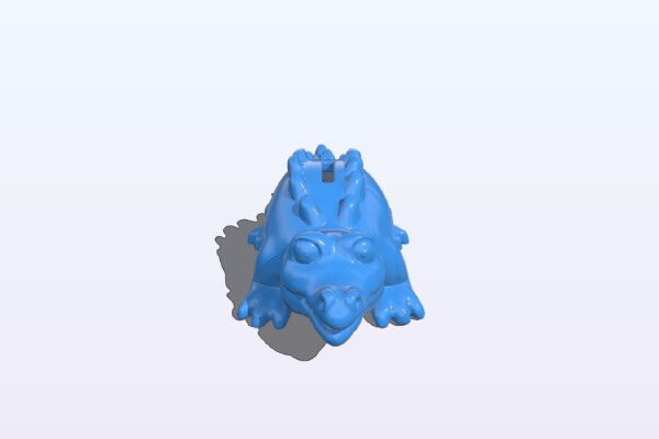 Cartoon Bank Alligator | 3d print model