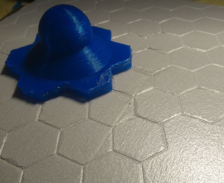 Hexagon grid stamp (Gloomhaven crafts etc)