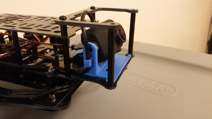 HoverShip - Zuul Superbeast - Servo Tilt Camera Mount for a FoxTechFPV -HoryzonHD Full HD V4 | 3d print model