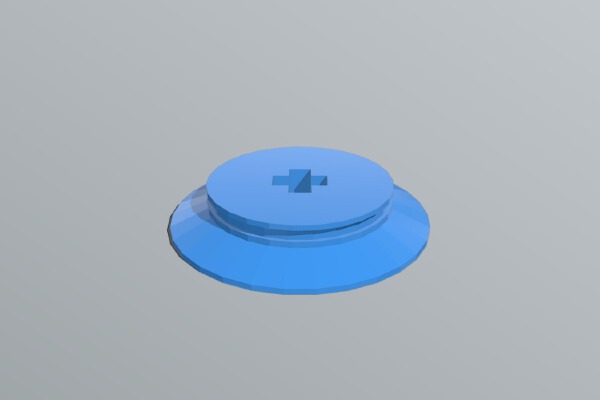 Lego-compatible Train Wheel for motorized bogie with notch for rubber band | 3d print model