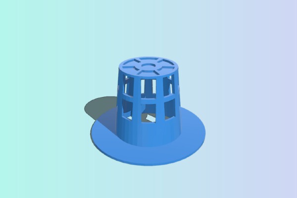 2" Net Pot for WM Mason Jar (no Supports Needed) | 3d print model