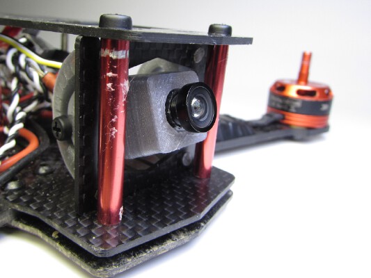 ZMR250 FPV Camera with integrated OSD and Tilt-Mount | 3d print model