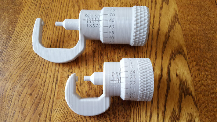 Micrometer Set Inch_Metric | 3d print model