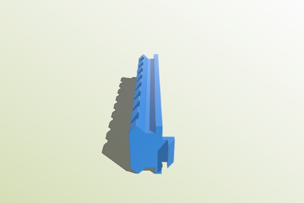Nerf Rayven picatinny side rail | 3d print model