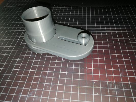 exhaust air slide DN40_50 | 3d print model