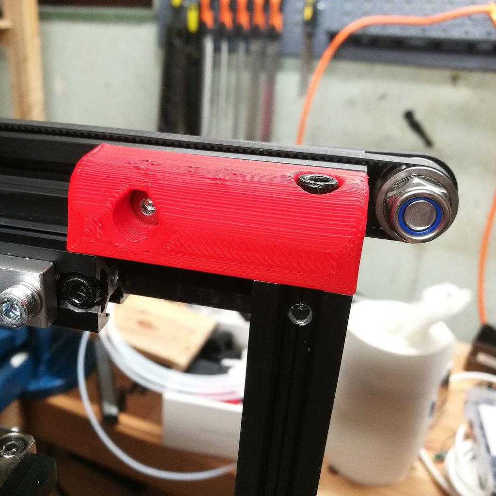 Ender 5 Plus End Cover for used with crossbar relocator