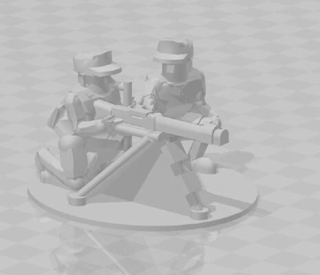1-100 WW2 German Afrika Korps Infantry Heavy Weapons | 3d print model