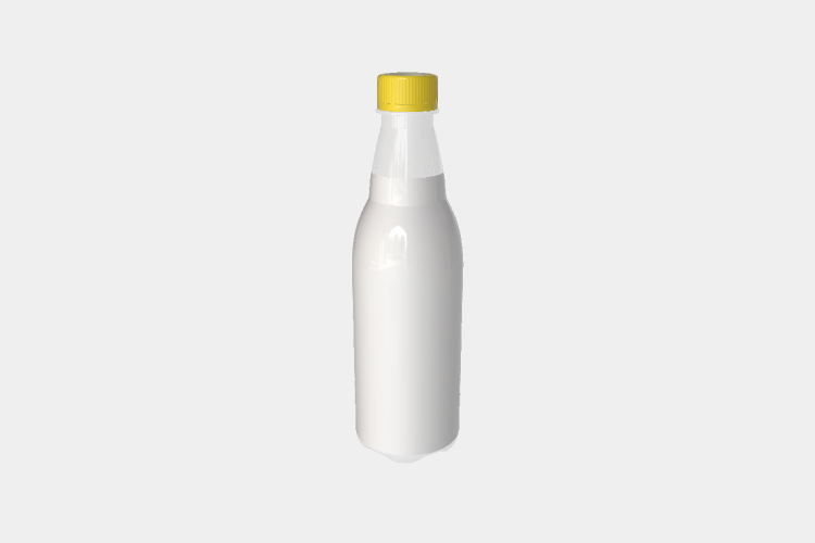 Clear Juice Bottle Mockup