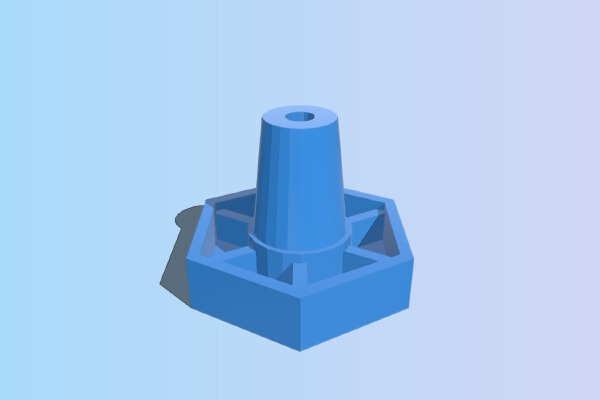 Pole Mount Speaker Stand Knob | 3d print model