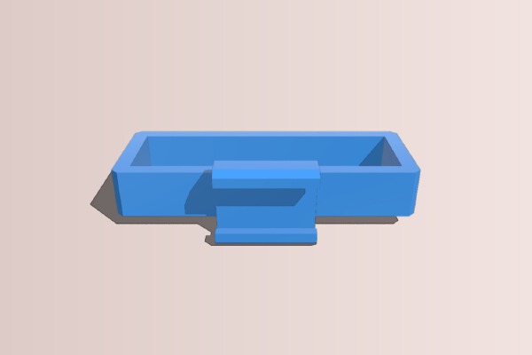 nerf clip holder for tactical rail | 3d print model