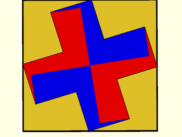 Greek Cross Puzzle with trays