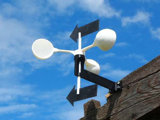 Wind turbine with weather vane | 3d print model